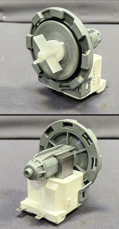 Насос HANYU 9010883 без улитки, защелки 8 шт. по кругу, 30W клеммы назад раздельно аналог 63AK509